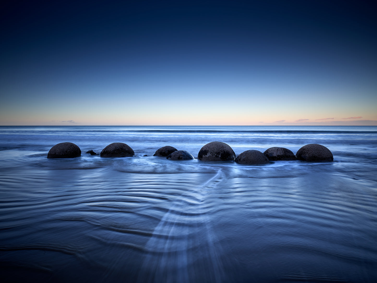 Boulders At Dusk