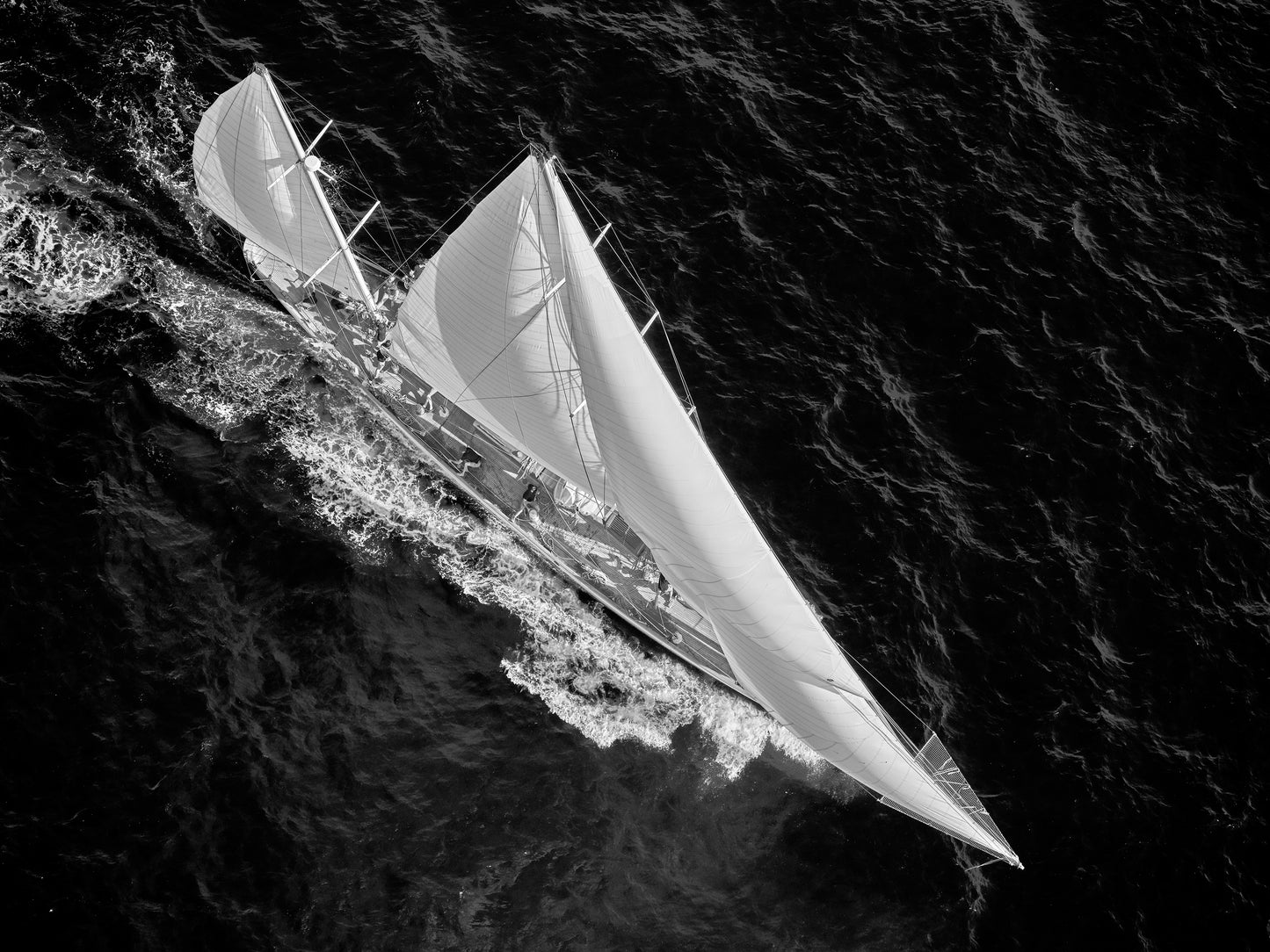 Bow to Stern - Black and White