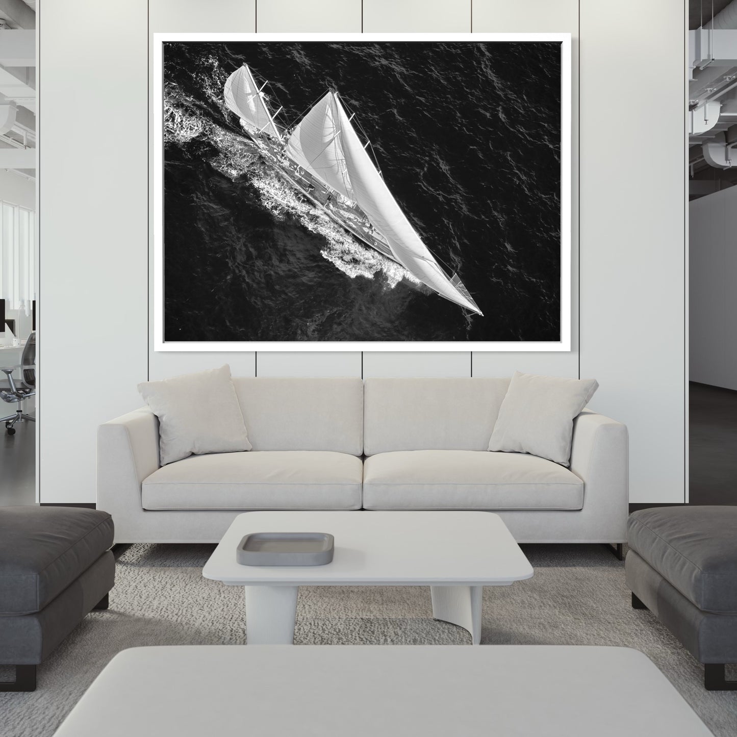 Bow to Stern - Black and White