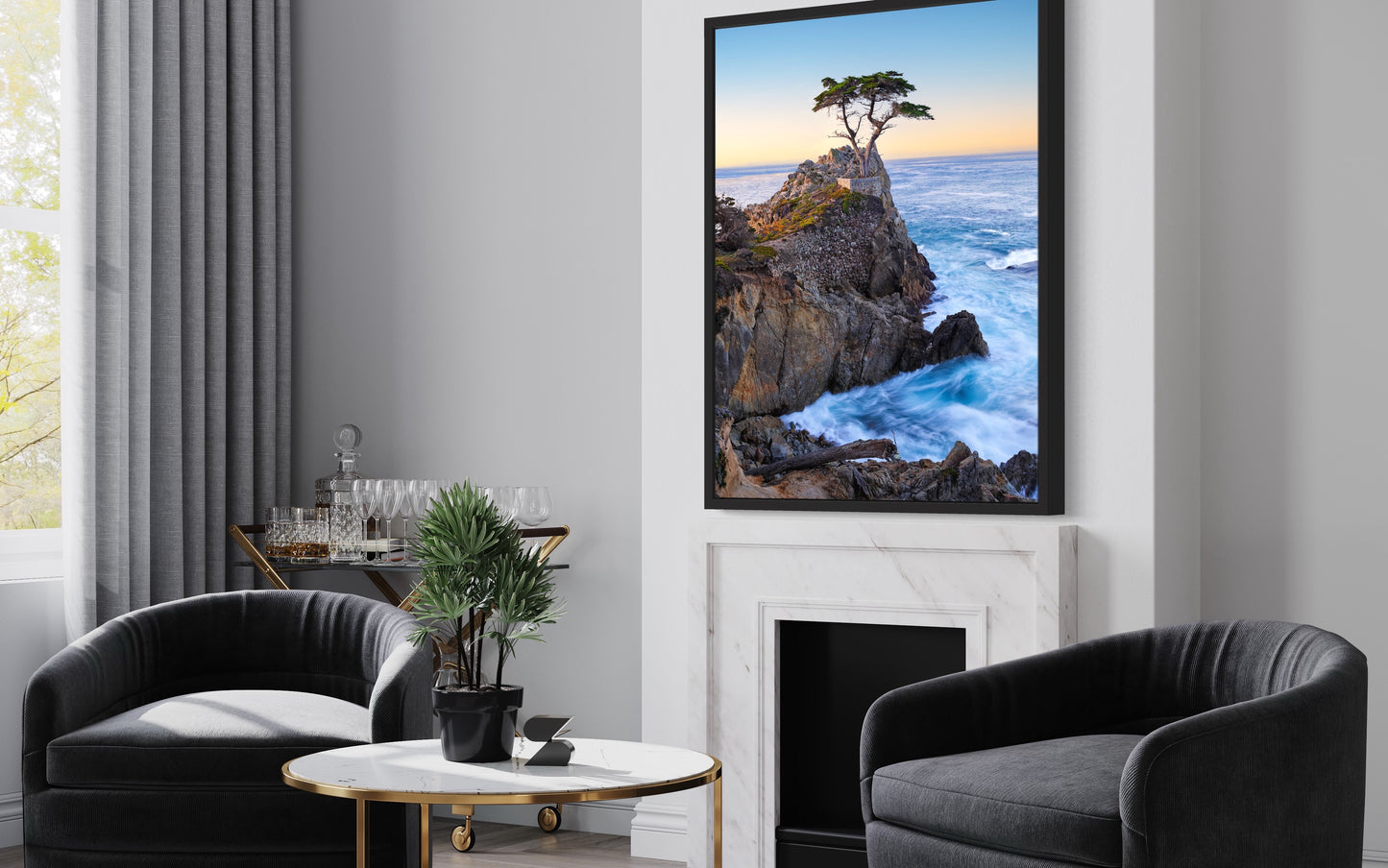 Lone Cypress at Daybreak