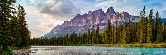 Mountains Over Bow River